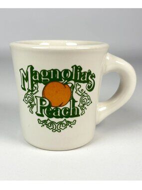 Vintage Restaurant Ware Diner Coffee Mug Magnolia's Peach Ceramic HF Coors